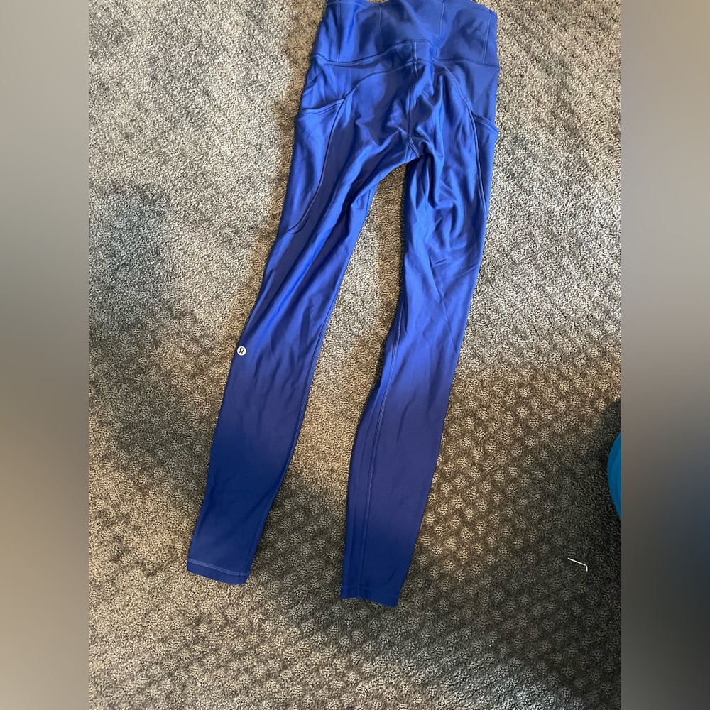 Blue Lululemon leggings